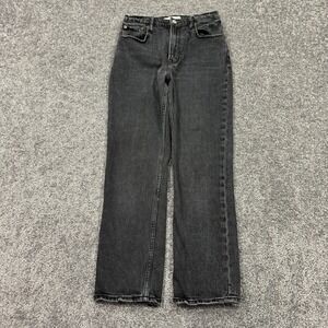 Abercrombie & Fitch Jeans Womens 26/2R Black The Ankle Straight Ultra High Rise